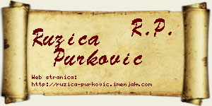 Ružica Purković vizit kartica